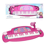 Juguete Organo Piano Frozen Disney Microfono Ditoys Grande