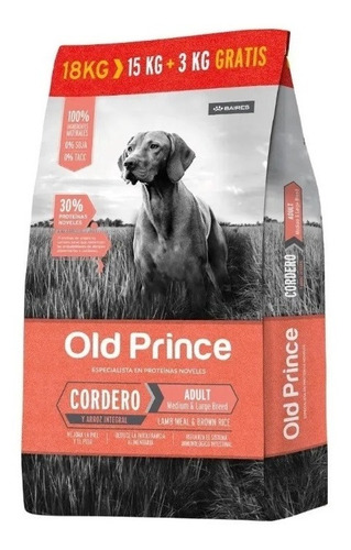 Old Prince Cordero Adulto Med/gde X15+3 = 18 Kg