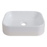 Cozimax Cuba Pia Para Banheiro Lavabo Apoio Sobrepor Luna Cor Branco