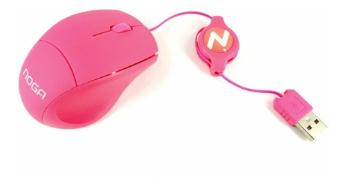 Mini Mouse Noga Usb Con Cable Retractil. 1º Calidad, Colores