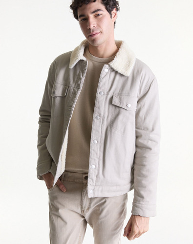 Campera De Corderoy Beige Equus Ruan De Hombre