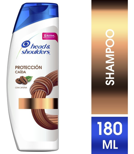 Shampoo Head & Shoulders Protección Caída Con Cafeína  180ml