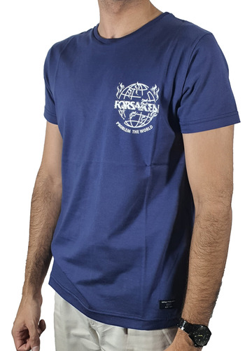 Remera Efecto Uno Lifestyle Hombre Forsaken Azul Cli