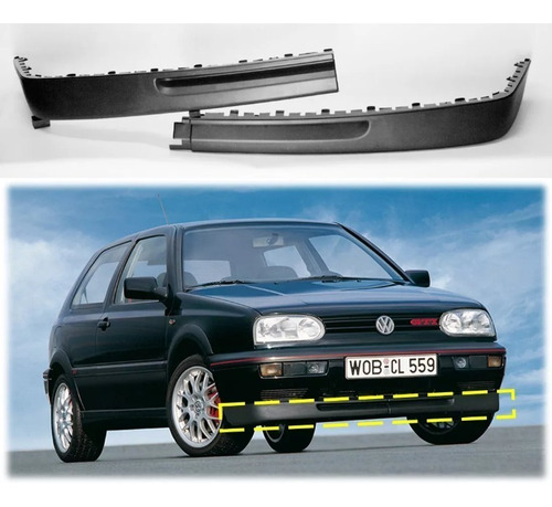 Eurolip Lip Ancho Facia Volkswagen Golf Jetta A3 Gti Cabrio 