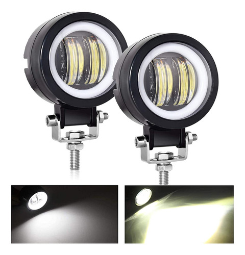 3 Faros Delanteros Led Para Motocicleta Con Luz De Carr...