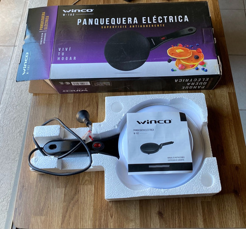 Panquequera Eléctrica Antiadherente - Marca Winco