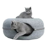 Cama De Feltro Em Túnel Para Gatos Donuts Animal Nest X Cat
