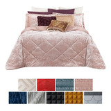Cobertor King Size Jumbo Edredón Invernal Luxus + Fundas Color Ofelia