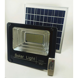 Reflector Led 150w Luz Solar Panel Y Control Remoto Incluido  Exterior Patio Canchas