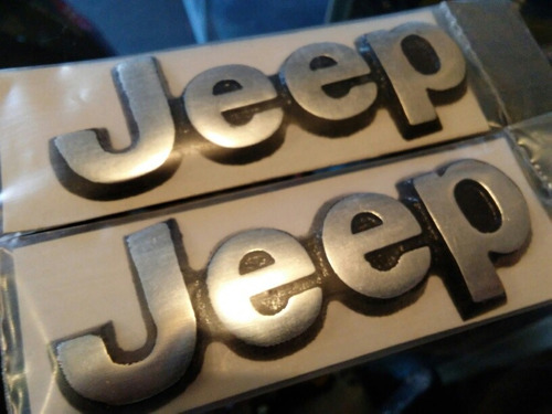 Emblema Letra Jeep Cherokee Generico Aluminio Sin Adhesivo Foto 7