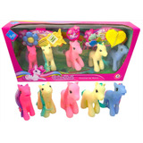 Mi Familia De Ponis X5 Toy Mi Dulce Pony New 6524 Bigshop