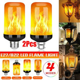 E27 Efecto De Llama Luz Led 3w 4pcs