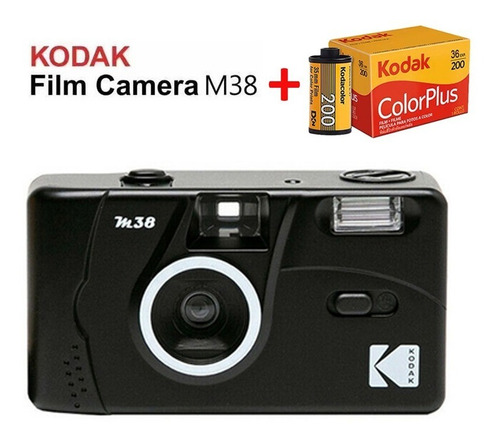 Película Negra Para Cámara Kodak M38 135 Con 1 Rollo De Pelí