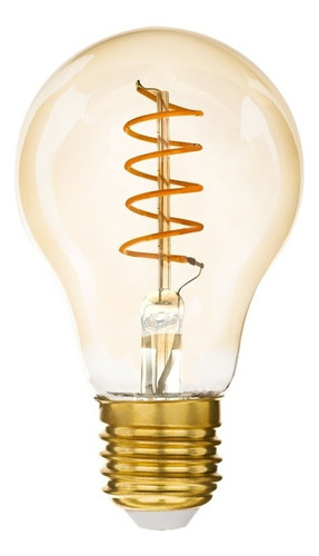 Lâmpada Bulbo Filamento Loop Vintage 4w 2200k Saveenergy Cor Da Luz 2200k Âmbar Bivolt