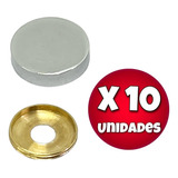 Embellecedor Tapa Tornillo Oculto 16 Mm Bronce Platil X10