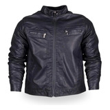 Jaqueta Couro Masculina Importada Motoqueiro Slim Fit