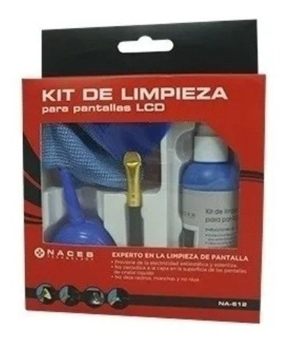 Kit De Limpieza Para Pantallas Lcd Nance Technology Na612