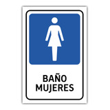 Señalética Baño De Mujeres 21x31 Cm 