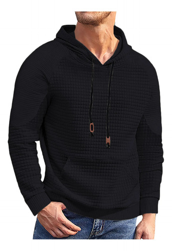Sudadera Q De Manga Larga Para Hombre, Color Liso, Con Crema