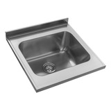 Lavadero Mesada Acero Inox. Johnson 60x61 Bacha Ln50 Color 1 Perforacion