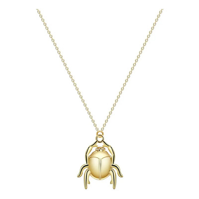 Collar Con Forma De Escarabajo Y Amuleto De Insectos .