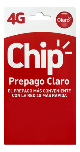 Chip  Prepago Claro Incluye 1gb + 50 Minutos
