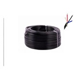 Cabo Manga 4 Vias X 24 Awg  Preto Rolo Com 100m - Preço Top