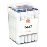 Marcador Artístico Brw Evoke Dual Marker Com 36 Cores