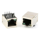 Conector Rj-45, Para Soldar, 8 Pines, Con Leds, 5 Piezas