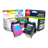 Kit Cartucho Impressora 667 Xl (color E Preto) Compatível