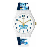 Reloj Swatch Mi Buenos Aires Querido De Silicona So29z121 Ss