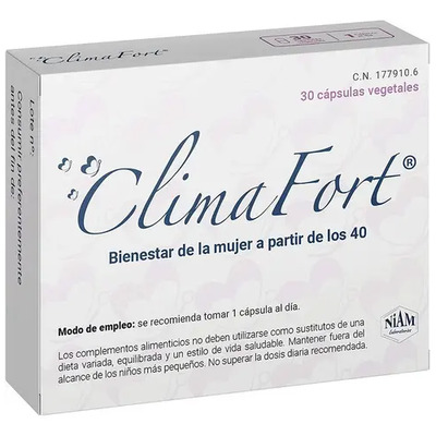 Niam, Climafort, Menopausia, 30 Cápsulas Sabor Sin Sabor | Envío gratis