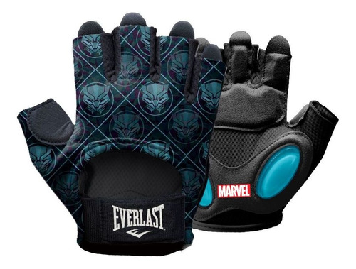 Guantes Everlast  Gym The Black Panther Mujer-negro/azul