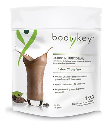 Batido Nutricional Sabor Chocolate Body Key Pack X 2