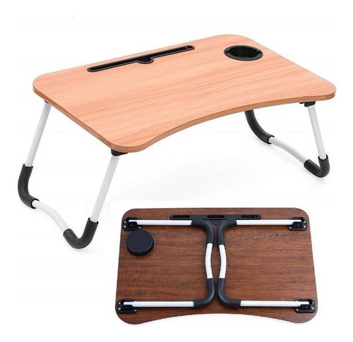 Mesa Notebook Cama Bandeja Tablet Plegable Portavaso