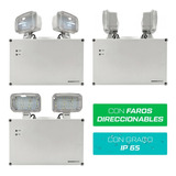 Luminaria Emergencia Estanca Faros Direccionables Frog1025 Color Blanco