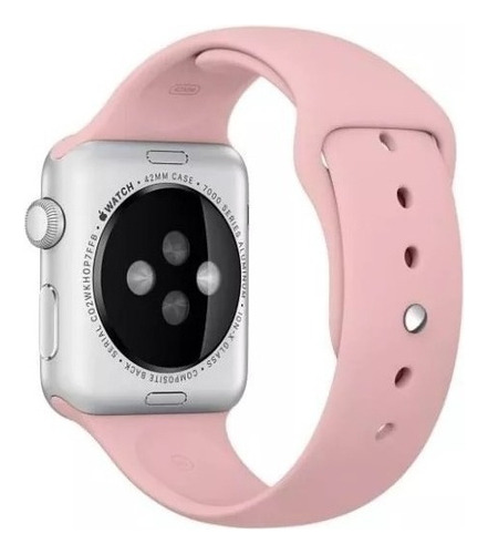 Pulseira Silicone P/ Smart E Apple Watch 42mm Ao 49mm