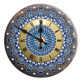 Reloj Con Forma De Mandala Diamond Painting 5d Metal Lata Se