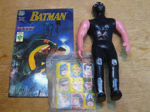 Luchador / Cartón Super Héroes / Batman Comic / Vintage 80's