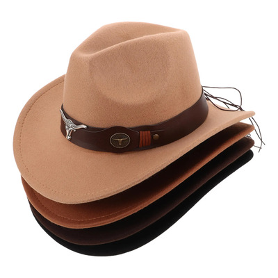 Sombrero De Vaquero Ancho Unisex De 4 Piezas: Gorra Ligera Y