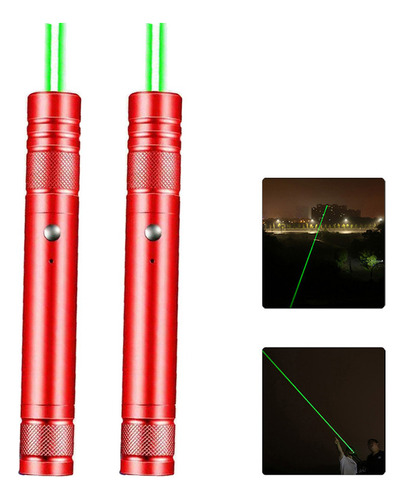 Láser Verde Puntero Usb Recargable Apuntador Laser 2pcs