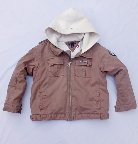 Campera Cazadora Tommy Hilfiger Niños T.4 Años Gabardina Usa