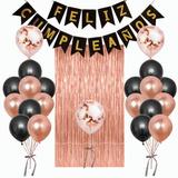 Kit Decoración Globos Metálicos Para Cortina De Cumpleaños