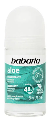 Desodorante Bavaria Roll On Aloe Vera 75ml Babaria Accion 24