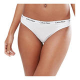 3 Panty Thong Calvin Klein  Negro/blanco  Mujer Talla S, M