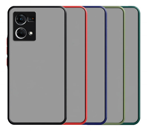 Funda Para Oppo Reno7 4g Uso Rudo Anti Golpes Mate Con Mica