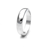 Argolla De Plata 925 De 4mm De Matrimonio Agálea Joyería