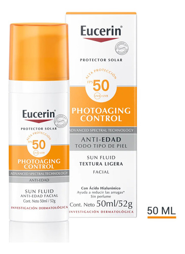 Eucerin Solar Bloqueador Antiedad 50ml