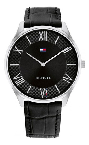 Reloj Tommy Hilfiger Becker 1710516 Hombre Acero Cuero Black