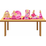 Kit Display De Mesa Em Mdf Barbie Para Decoração   